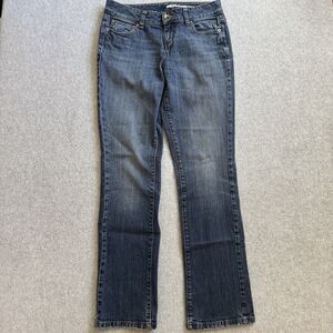 DKNY Low Rise Boot Cut Jeans Womens 4 Dark Wash Y2K Look